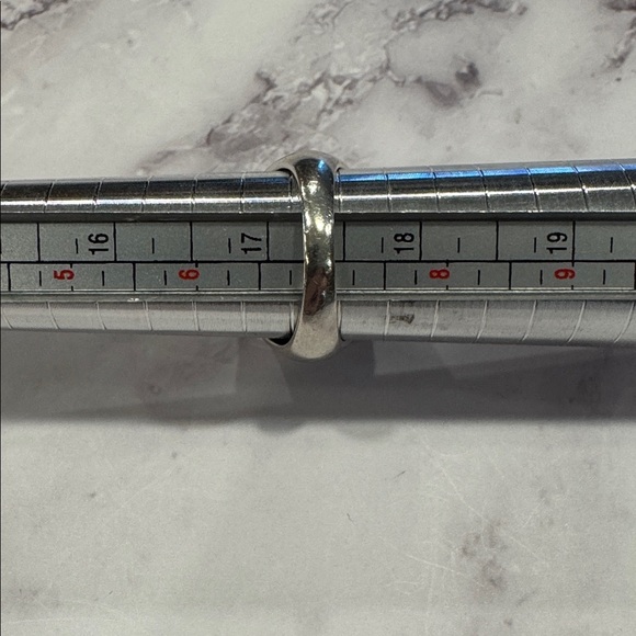 Sterling Silver and Turquoise Ring with 14k gold bezel - Picture 4 of 7